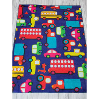 Cars mavi 140х190см. Килимки в дитячу кімнату. Туреччина. (30068)