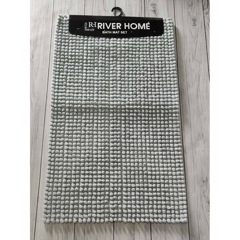 Mint помпончики. Килимки в ванну кімнату 2в1. River home Туреччина (27248)