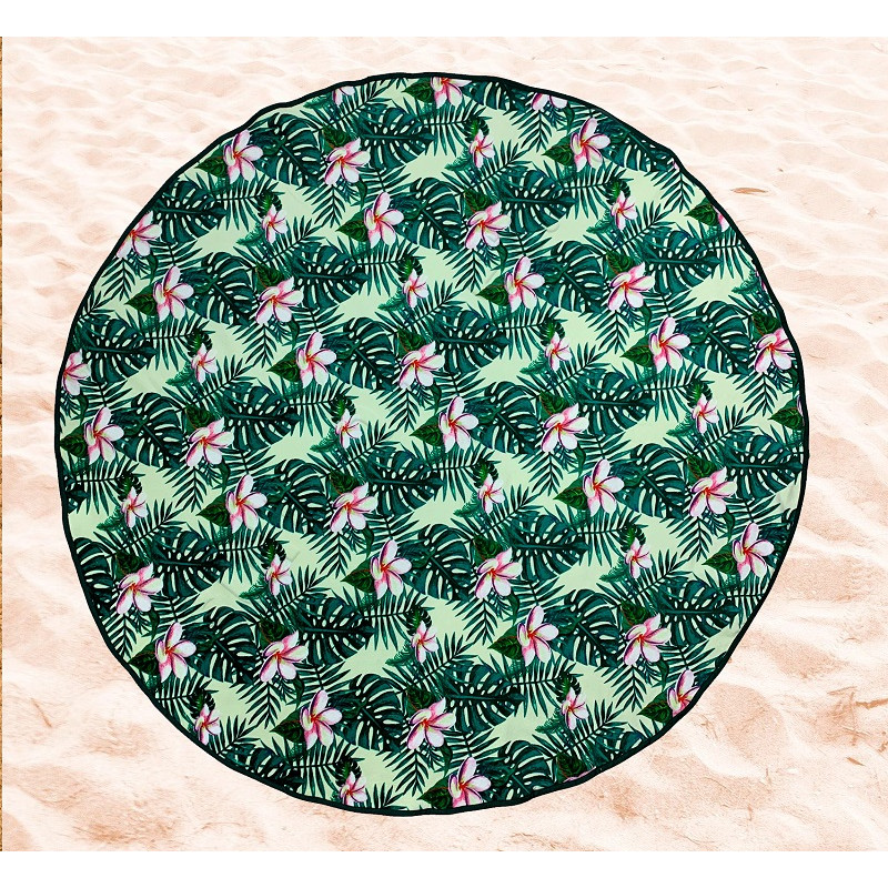 Tropic пляжна кругла підстилка 150х150см. Туреччина (55338)