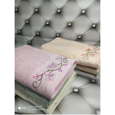 3D Sakura 70х140см., 6 шт/уп. Банні махрові рушники Mame Туреччина (75383)