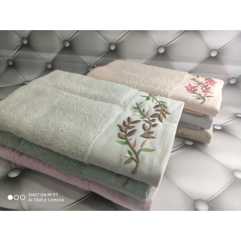 3D Vetka 70х140см., 6 шт/уп. Банні махрові рушники Mame Туреччина (27211)