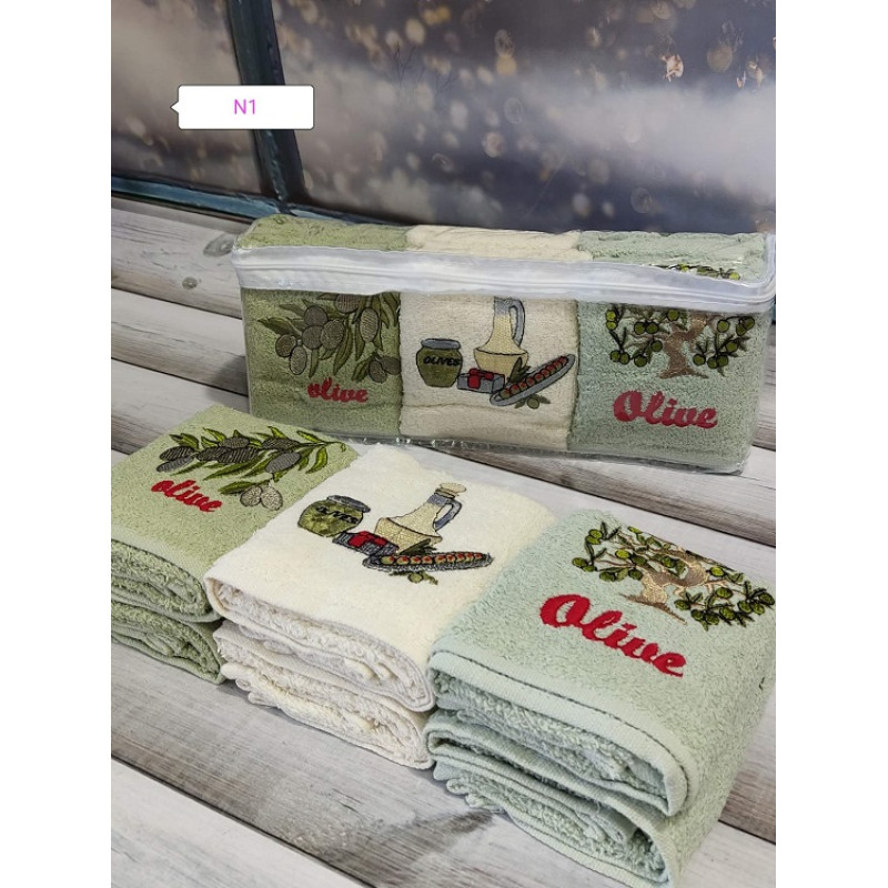 Mame Alivka 30х50см., 6 шт/уп. Кухонні рушники. ПВХ упаковка. (30398)
