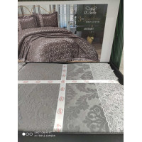 Seda antrasit покривало 240х240см., з наволочками. Karina Туреччина. (77393)