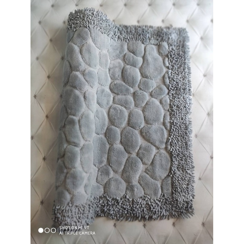 Makarna kare gri коврик 80х150см. Zerya Туреччина (64895)