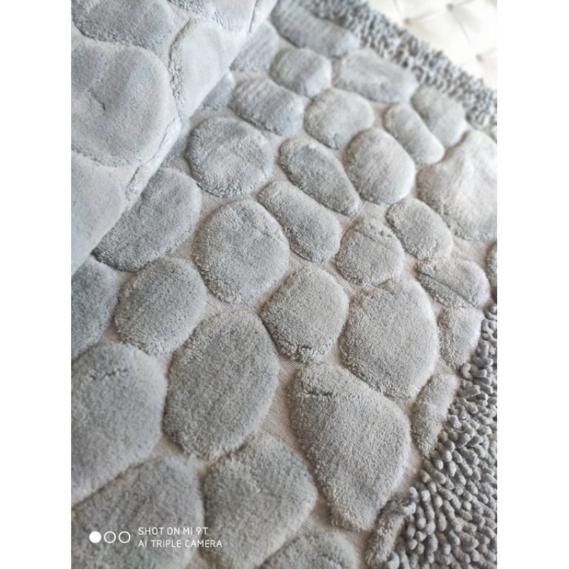 Makarna kare gri коврик 80х150см. Zerya Туреччина (64895)