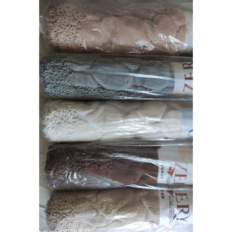 Makarna kare gri коврик 80х150см. Zerya Туреччина (64895)