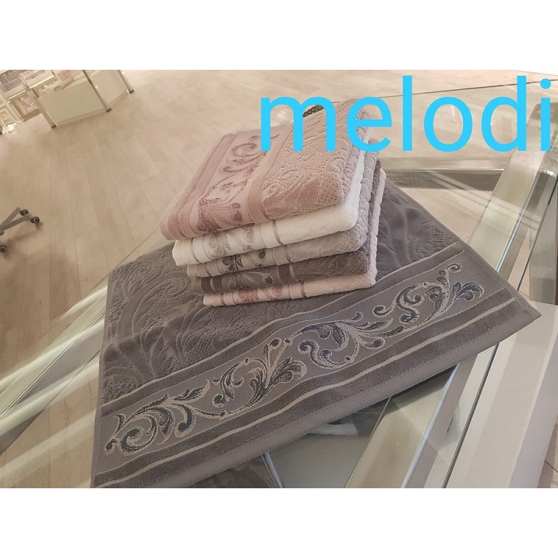 Melodi велюрові рушники 50х90см., 6 шт/уп. Pupilla Туреччина. (88864)