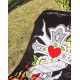 Пляжний рушник ED hardy 75х150см. Туреччина. (80888)