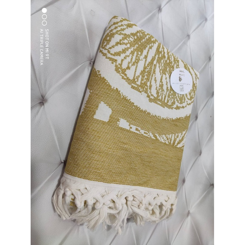 PUP. Limon sari пештемал рушник, 90х170см. Бавовна. Pupilla Туреччина. (82170)
