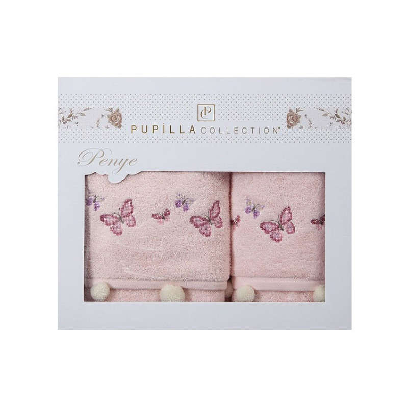 Pupilla 2в1 Sila Butterfly pudra набір рушників. Пеньє.Туреччина (22448)
