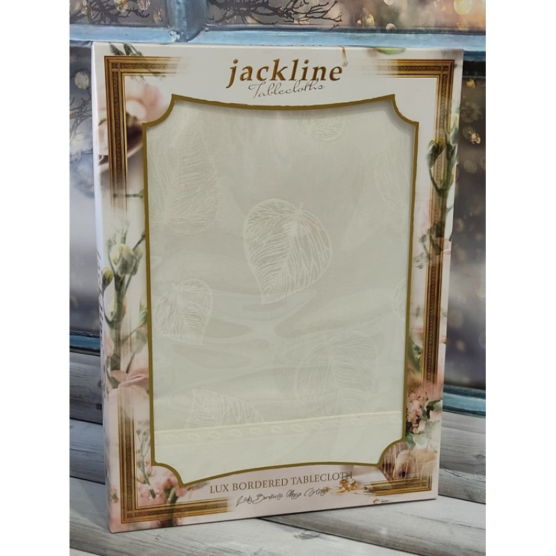 Jackline Туреччина.LUX BORDERED JTD 203 Водовідштовхуюча скатертина 160х220см. (20482)