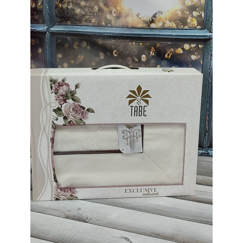 Tabe DAISY.Жаккардова скатертина 160х220см. Туреччина. (29365)