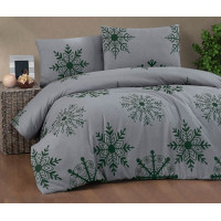 41900 фланелева постіль, євро розмір. Cotton collection Туреччина (16199)