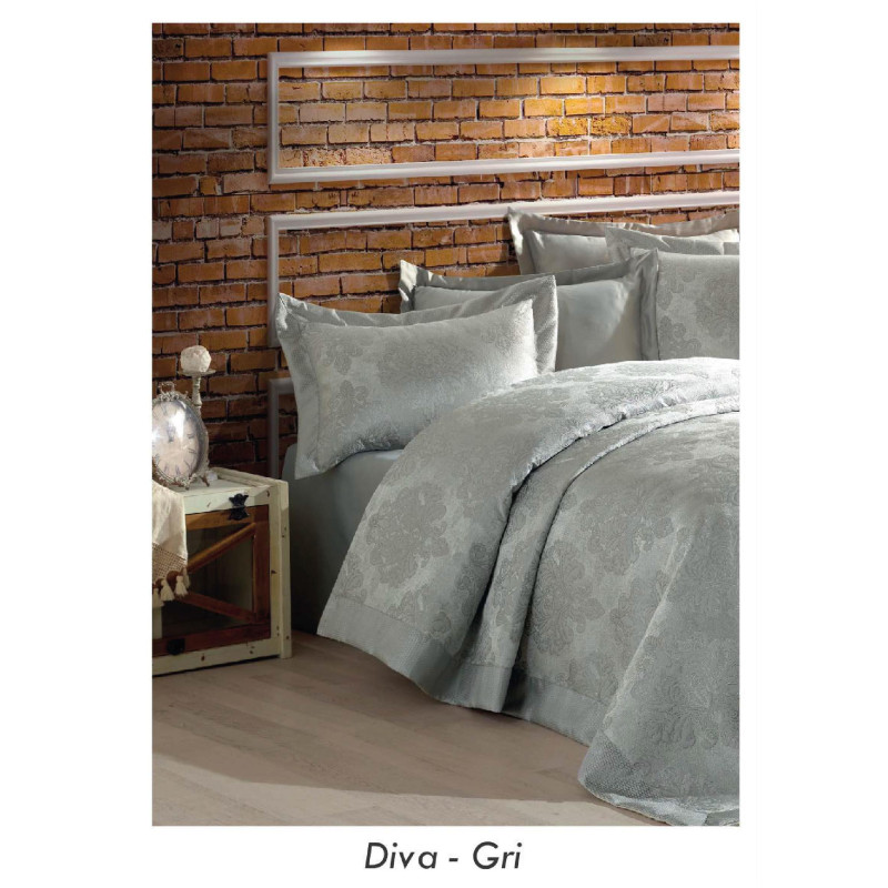 Diva gri покрывало 240х260см. Gardines (21628)