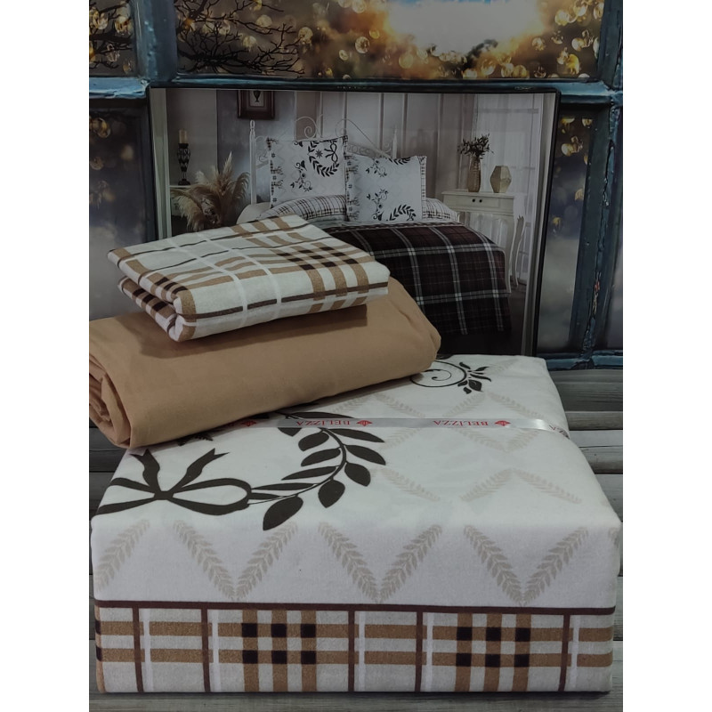 Giant полуторна фланелева постільна білизна. Бавовна. Belizza Туреччина. (70742)