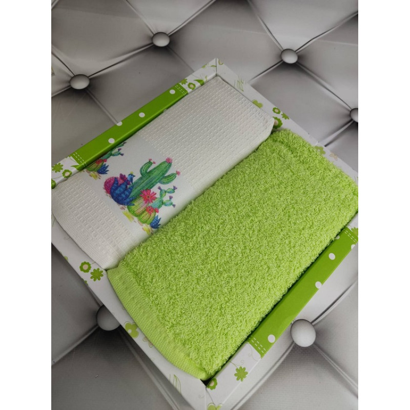 Pamukoren green набір рушників 2в1 40х60см. (74425)