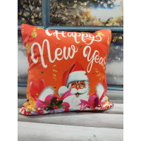 Новорічні наволочки 45х45см. Dijital принт. Туреччина. (57846)