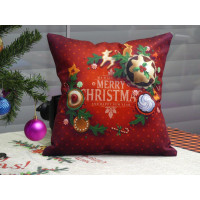 Новорічні наволочки 45х45см. Dijital принт. Туреччина. (60471)