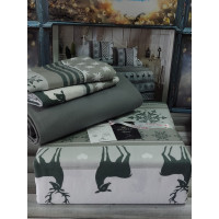 Quartz Євро розмір. Фланелева постільна білизна. Бавовна. Belizza Туреччина. (21601)