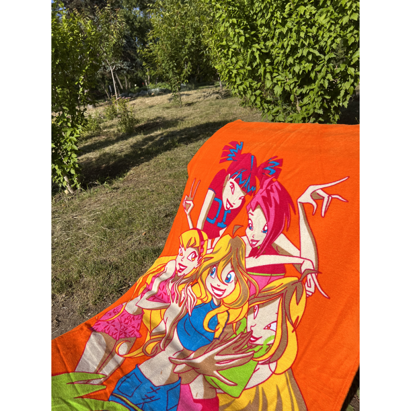 Пляжний рушник 75х150см. Туреччина. Winks oranj (24701)
