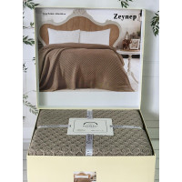 Zeynep koyu kahve в'язаний акріловий плед. Romeo Home Туреччина. (13827)