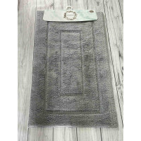 Kvadrat gri. Килимки в ванну кімнату 2в1. Pammuks Collection Туреччина (22997)