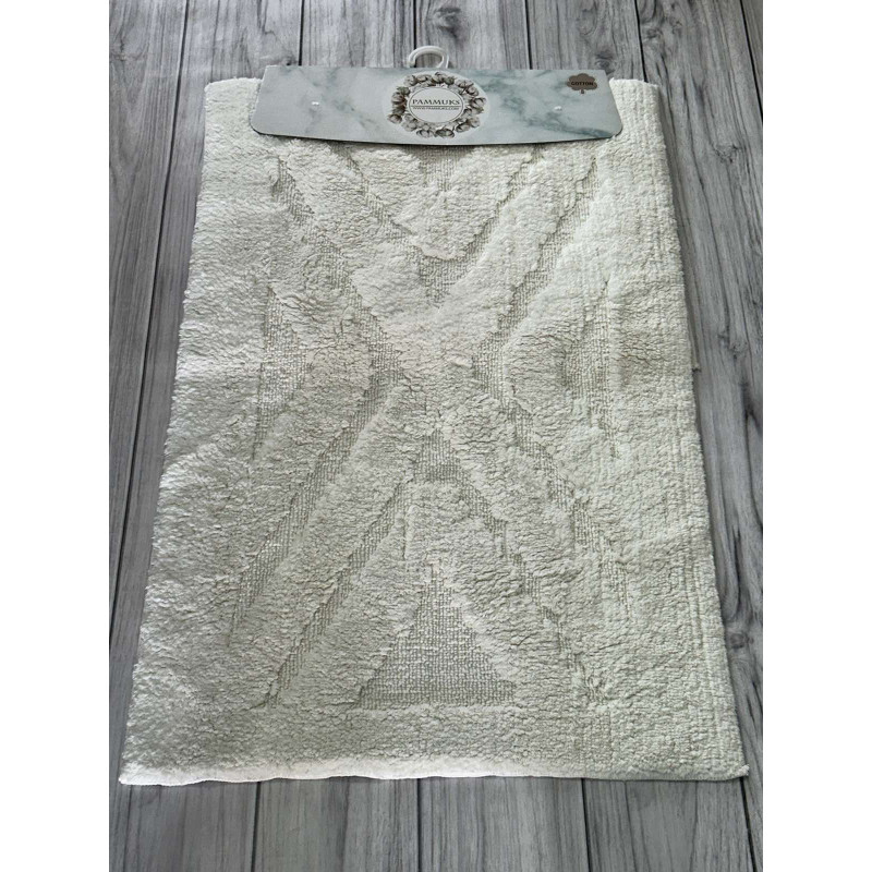 Parket krem. Килимки в ванну кімнату 2в1. Pammuks Collection Туреччина (62441)