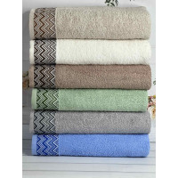 Zikzag new бавовняні рушники 50х90см., 6шт/уп. Sweet dream Туреччина. (23069)