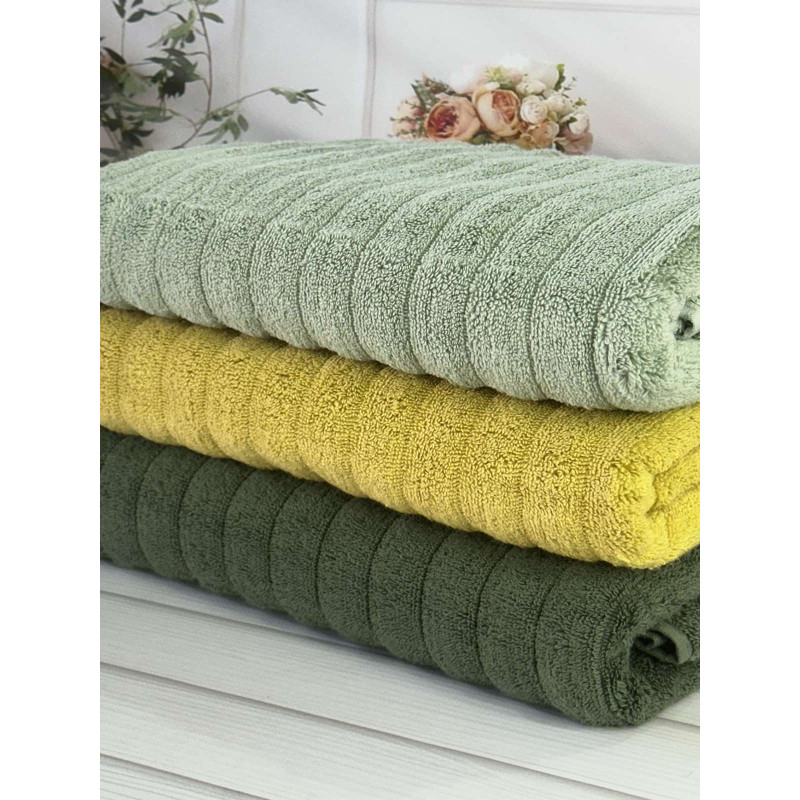 Royal yesil рушники 70х140см., 3 шт/уп. Sweet dream Туреччина. (82643)
