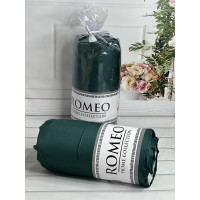 Duz yesil 180х200см., сатинове простирадло на резинці. RomeoТуреччина. (20566)