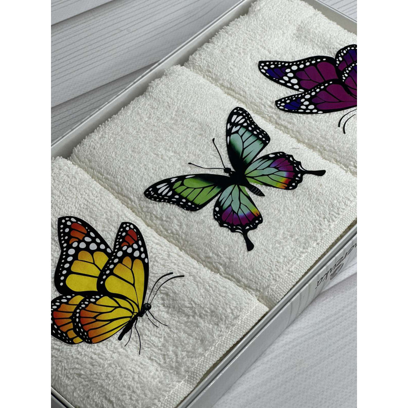 Merzuka butterfly Махрові рушники 30х50см., 3шт. (62908)