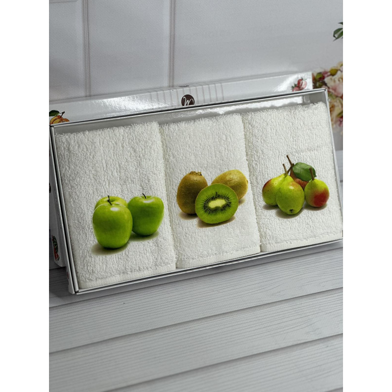 Merzuka kiwi Махрові рушники 30х50см., 3шт. (57953)