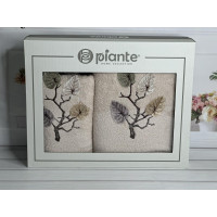 Piante Listik bej 3D 2в1 бавовняні рушники.Туреччина. (30418)