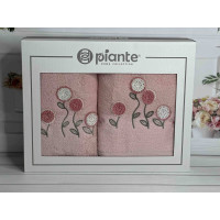 Piante ramaska pembe 3D 2в1 бавовняні рушники.Туреччина. (77187)