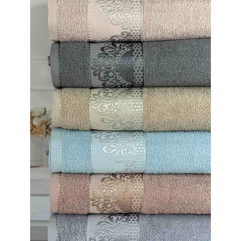 Mesale Durul махрові рушники 70х140см., 6 шт/уп. Туреччина (41276)