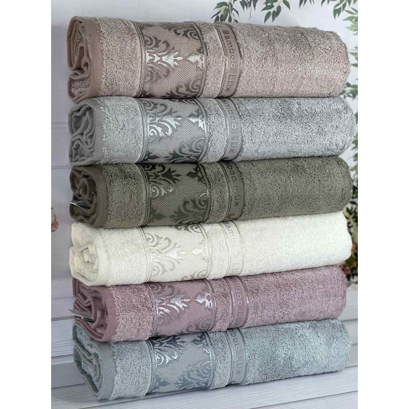 022 Durul Bambuk рушники 50х90см., 6 шт/уп. Туреччина (43476)