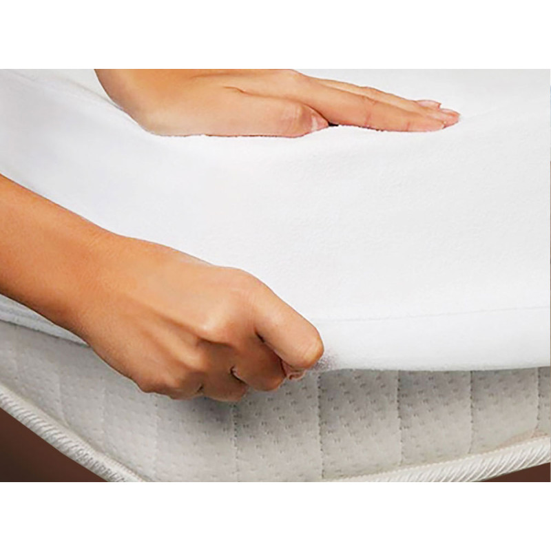 Водонепроникне простирадло на резинці Leleka-Textile 120х200 білий (291/3492)