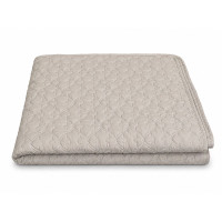 Покривало стьобане Димчаста Перлина (flower) Leleka-Textile 180х220 Димчастий (1918/6628)
