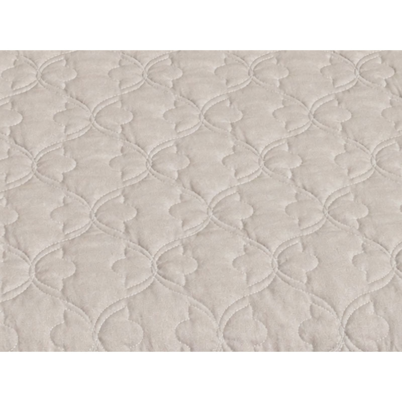 Покривало стьобане Димчаста Перлина (flower) Leleka-Textile 220*240 Димчастий (1918/6629)