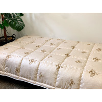 Зимова вовняна ковдра Аляска Leleka-Textile 140х205 см, мікрофібра