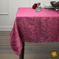 Скатерть М5 №2 бордо (120х142)