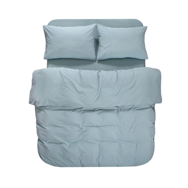 Постільна білизна Lotus Home Washed cotton - Kansas блакитний євро