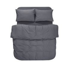 Постільна білизна Lotus Home Washed cotton - Kansas антрацит євро