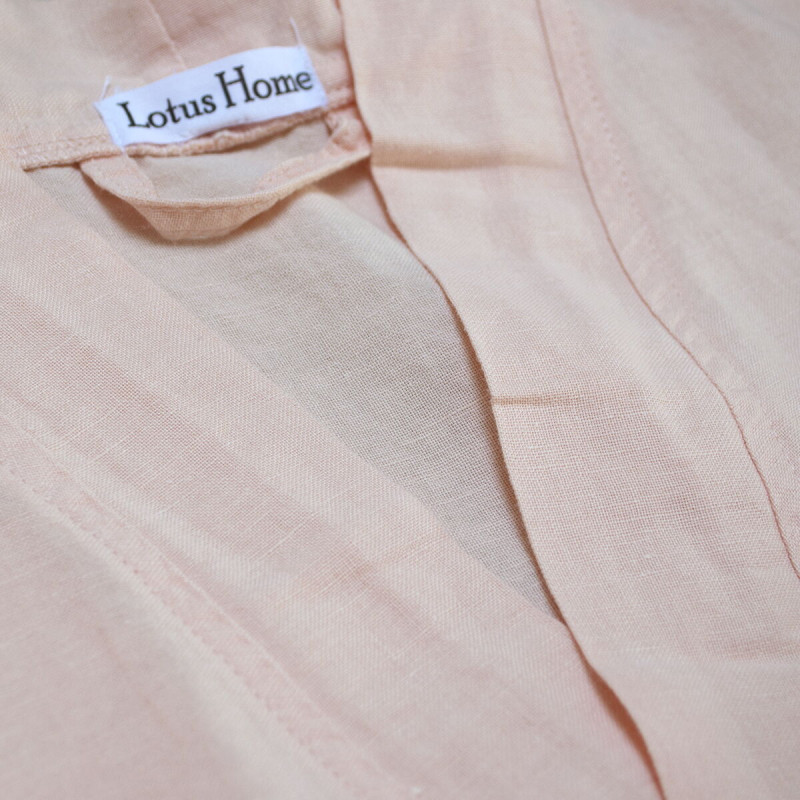Халат-кімоно з льону Lotus Home - Madrida пудровий XS