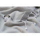 Рушник Barine Pestemal - Basak 95*165 Light Grey-Grey сірий