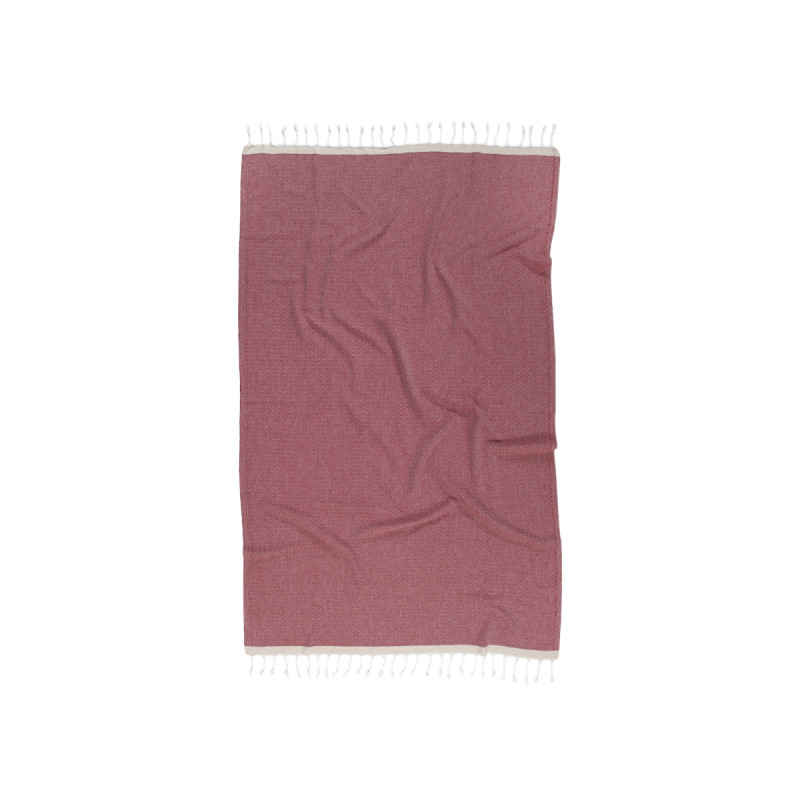 Рушник Barine Pestemal - Basak 95*165 Marsala-Beige марсала-бежевий