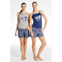 Домашній одяг US Polo Assn - Майка і шорти 15637 сірі, S