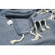 Плед-накидка Barine - Tan Throw denim синій 125*180