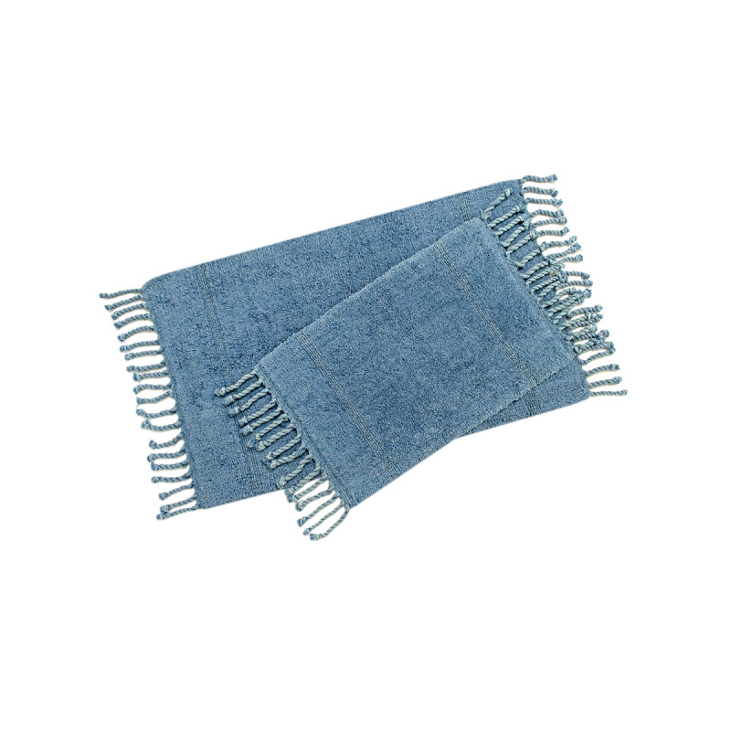 Набір килимків Irya - Paloma denim синій 60*90+40*60