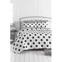 Покривало стьобане з наволочкою Eponj Home - Mixpuan maxi gri сірий 160*220